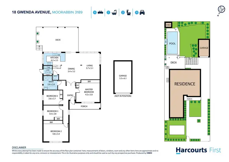 Floorplan of Homely house listing, 18 Gwenda Avenue, Moorabbin VIC 3189
