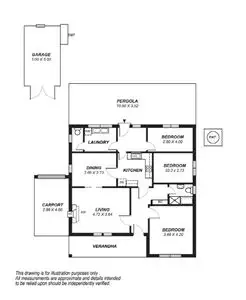 Floorplan of Homely house listing, 63 Kyeema Avenue, Cumberland Park SA