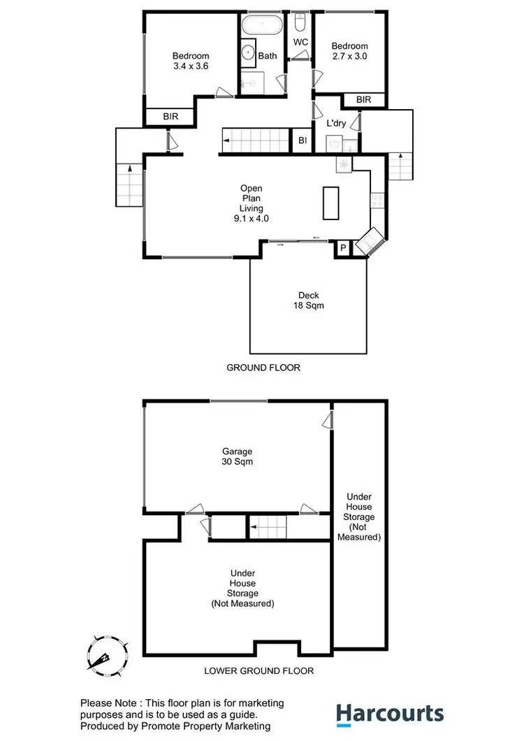 Floorplan of Homely unit listing, 1/7 Betsy Mack Place, Howrah TAS 7018