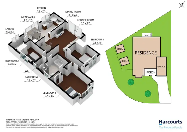 Floorplan of Homely house listing, 1 Hannam Place, Englorie Park NSW 2560