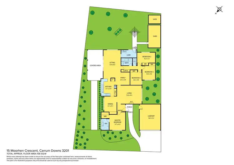 Floorplan of Homely house listing, 15 Moorhen Crescent, Carrum Downs VIC 3201