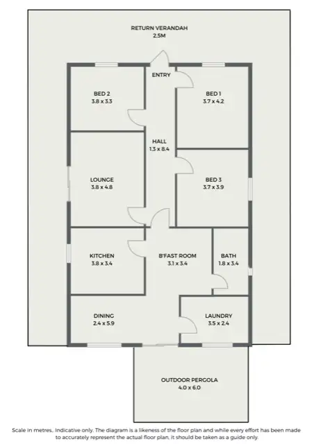Floorplan of Homely house listing, 26 Beauval Street, Wilmington SA 5485