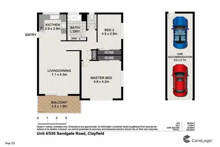 Floorplan of Homely unit listing, 4/530 Sandgate Road, Clayfield QLD 4011