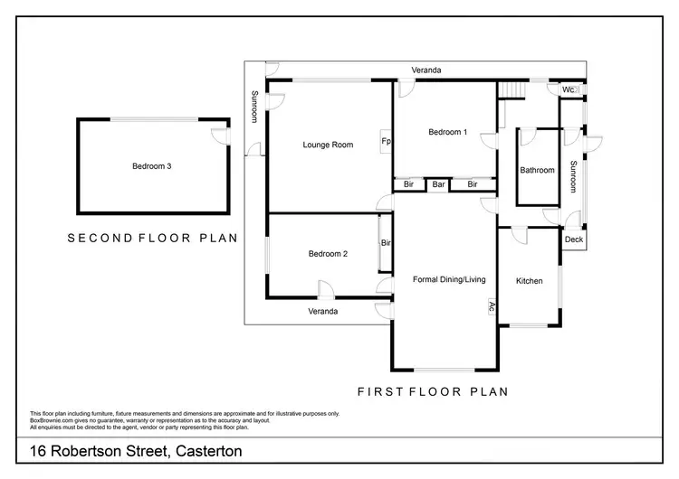 Floorplan of Homely house listing, 16 Robertson Street, Casterton VIC 3311