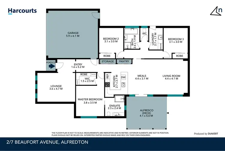 Floorplan of Homely townhouse listing, 2/7 Beaufort Avenue, Alfredton VIC 3350