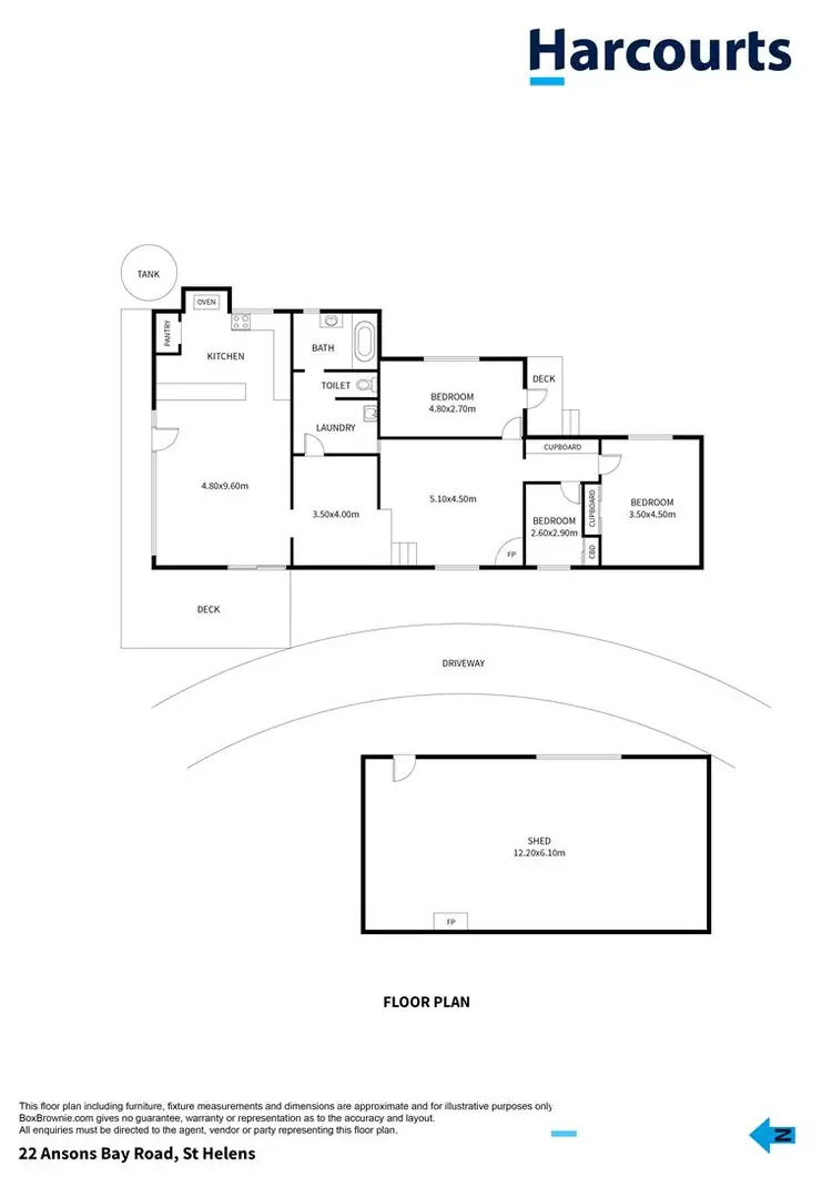 Floorplan of Homely house listing, 22 Ansons Bay Road, St Helens TAS 7216