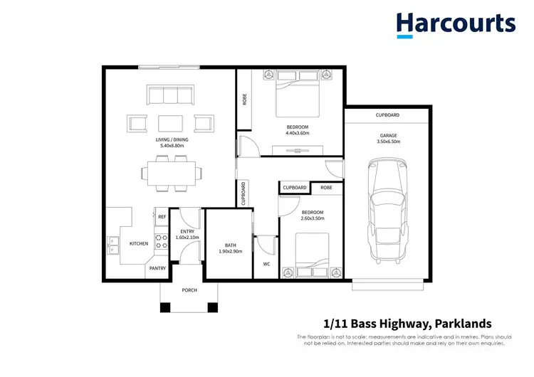 Floorplan of Homely house listing, 1/11 Bass Highway, Parklands TAS 7320
