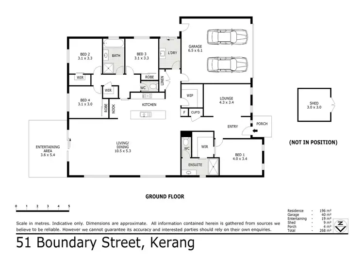 Floorplan of Homely house listing, 51 Boundary Street, Kerang VIC 3579