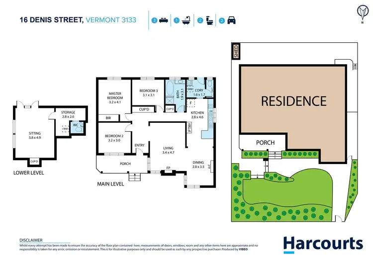 Floorplan of Homely house listing, 16 Denis Street, Vermont VIC 3133