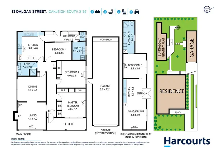 Floorplan of Homely house listing, 13 Dalgan Street, Oakleigh South VIC 3167
