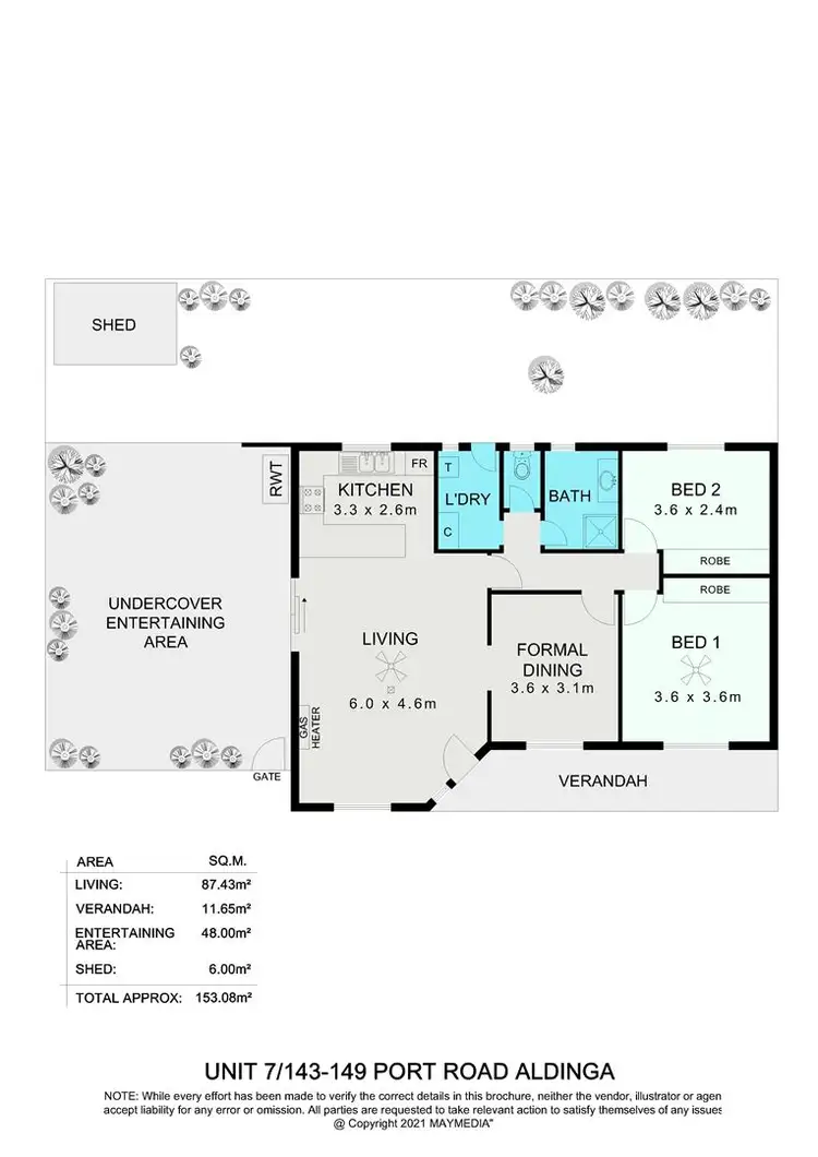 Floorplan of Homely house listing, 7/143-149 Port Road, Aldinga SA 5173