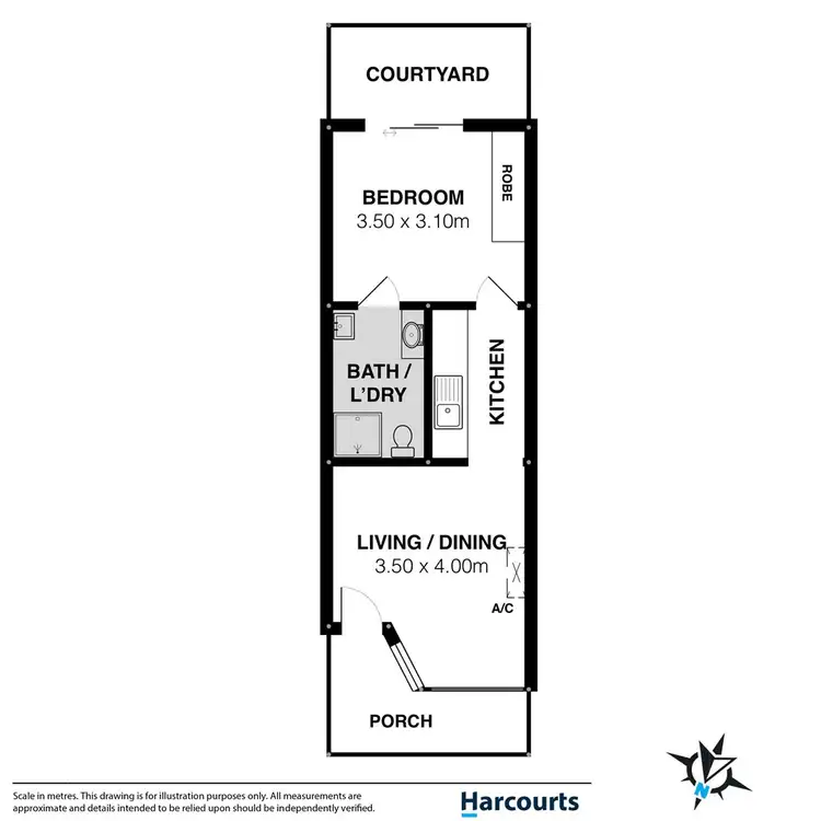 Floorplan of Homely unit listing, 44/3 Bingham Street, Goolwa SA 5214