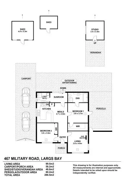 Floorplan of Homely house listing, 467 Military Road, Largs Bay SA 5016