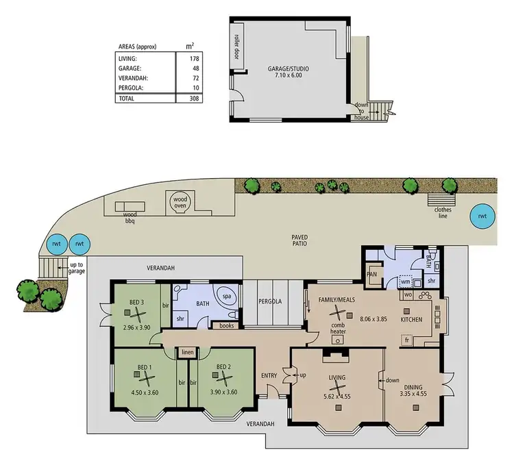 Floorplan of Homely house listing, 1 Luke Street, Clarendon SA 5157