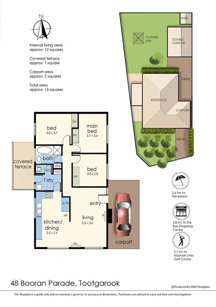 Floorplan of Homely house listing, 48 Booran Parade, Tootgarook VIC 3941