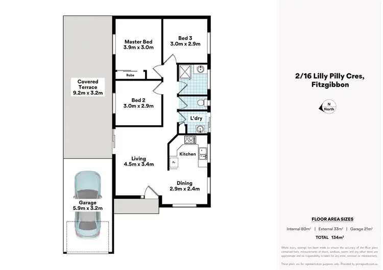 Floorplan of Homely house listing, 2/16 Lilly Pilly Crescent, Fitzgibbon QLD 4018