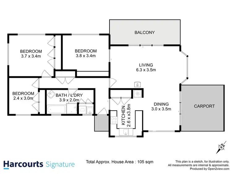 Floorplan of Homely house listing, 549 Shark Point Road, Penna TAS 7171
