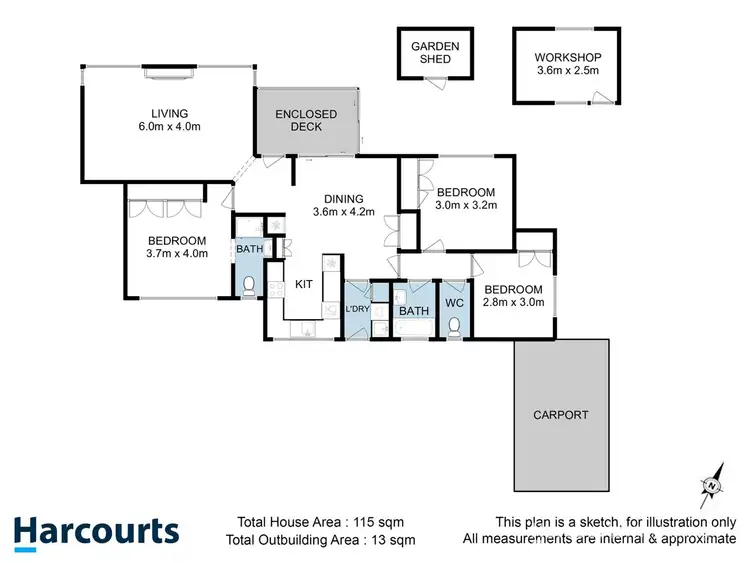 Floorplan of Homely house listing, 48 Willow Avenue, Kingston TAS 7050