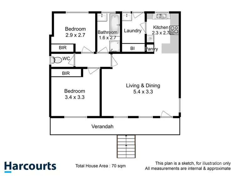 Floorplan of Homely apartment listing, 6/123A Abbotsfield Road, Claremont TAS 7011