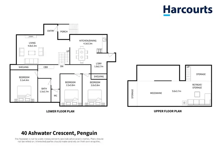 Floorplan of Homely house listing, 40 Ashwater Crescent, Penguin TAS 7316