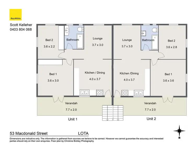Floorplan of Homely block of units listing, 53 Macdonald Street, Lota QLD 4179