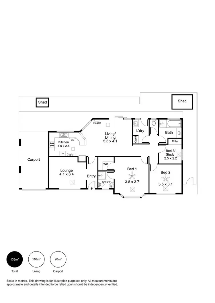 Floorplan of Homely house listing, 15 Sanders Street, Richmond SA 5033