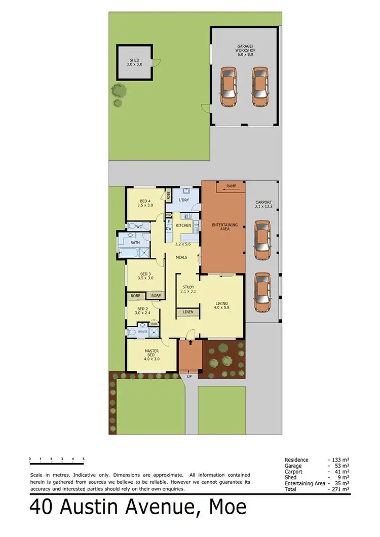 Floorplan of Homely house listing, 40 Austin Avenue, Moe VIC 3825