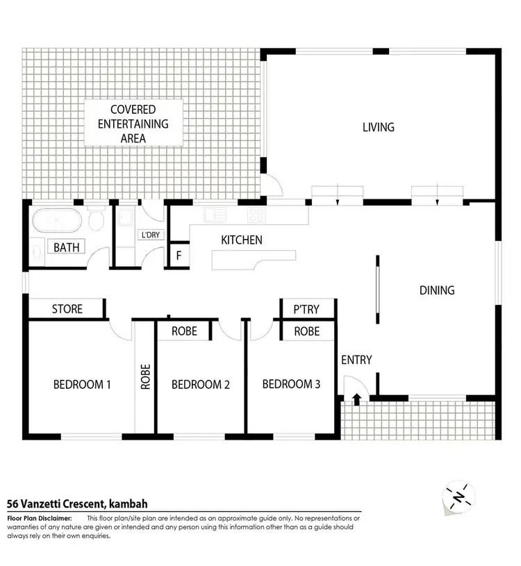 Floorplan of Homely house listing, 56 Vanzetti Crescent, Kambah ACT 2902