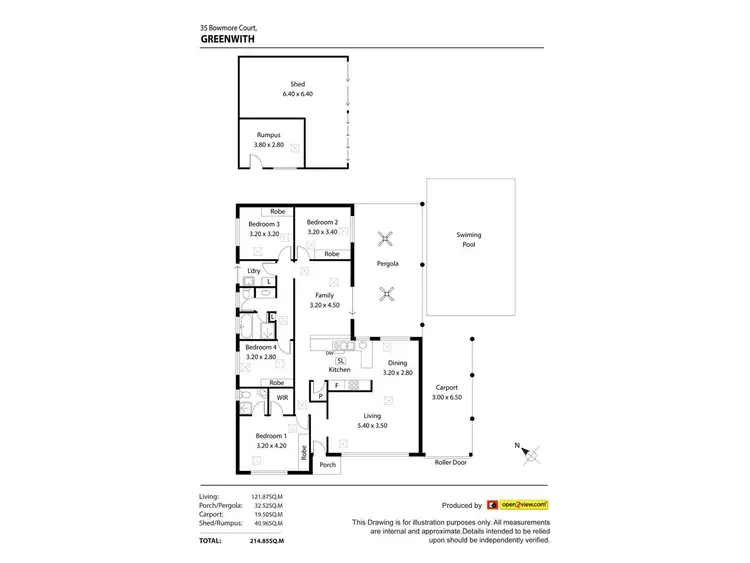 Floorplan of Homely house listing, 35 Bowmore Court, Greenwith SA 5125