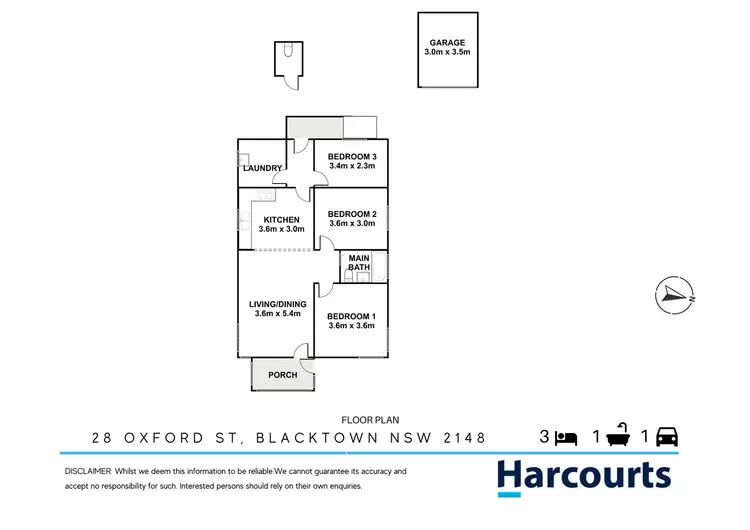 Floorplan of Homely house listing, 28 Oxford Street, Blacktown NSW 2148