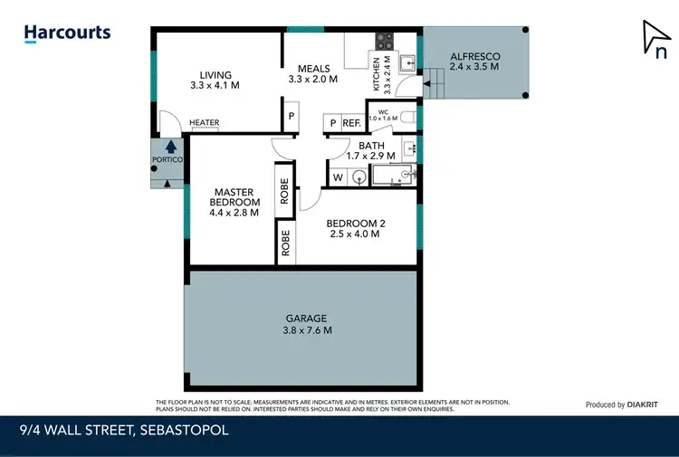 Floorplan of Homely unit listing, 9/4 Wall Street, Sebastopol VIC 3356