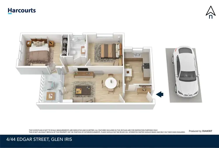 Floorplan of Homely apartment listing, 4/44 Edgar Street, Glen Iris VIC 3146