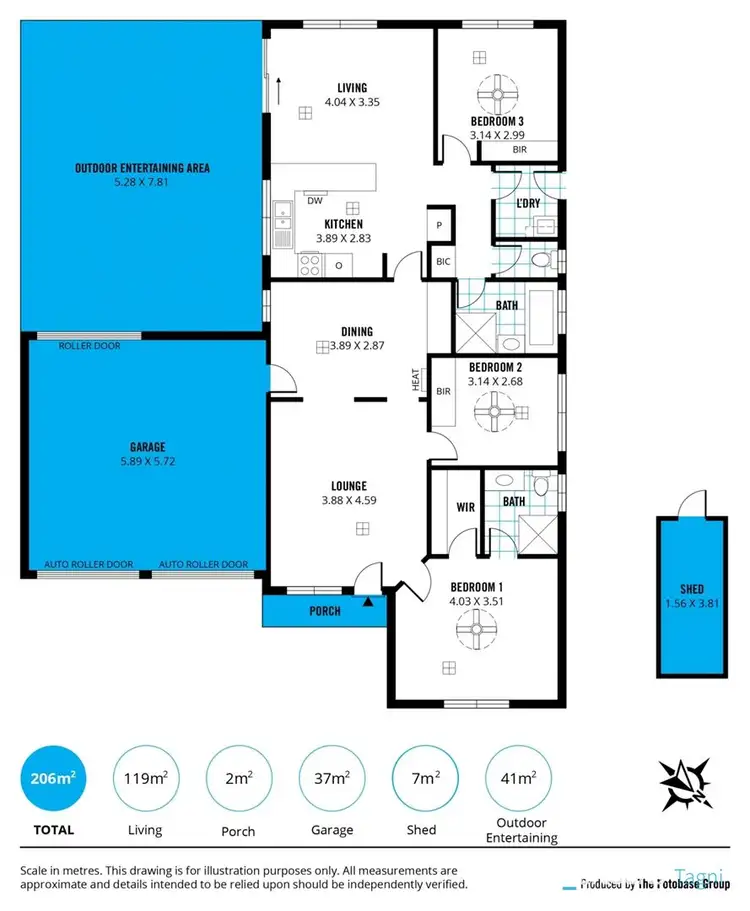 Floorplan of Homely house listing, 16 Amelio Walk, Flagstaff Hill SA 5159