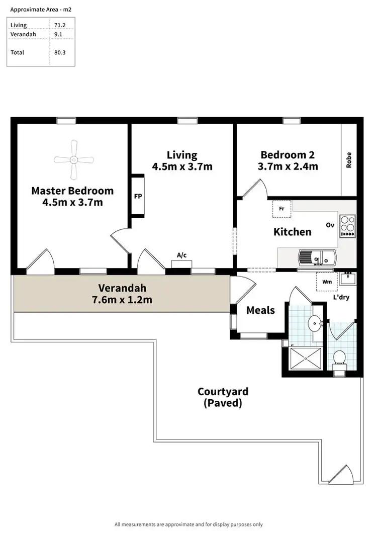 Floorplan of Homely unit listing, 2/29 Sussex Street, Glenelg SA 5045