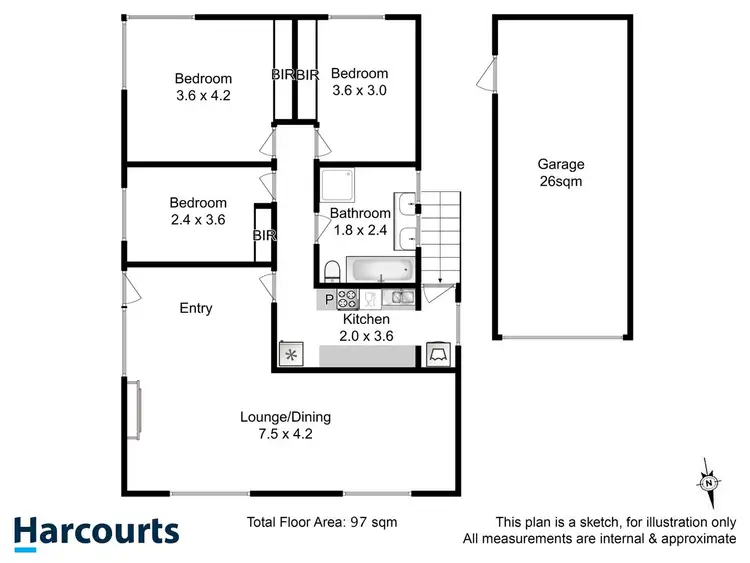 Floorplan of Homely house listing, 19 Currajong Street, Mornington TAS 7018