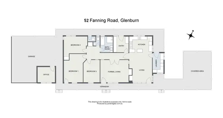 Floorplan of Homely rural property listing, 52 Fannings Road, Glenburn VIC 3717