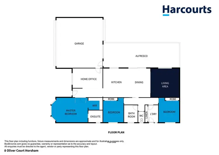 Floorplan of Homely house listing, 8 Oliver Court, Horsham VIC 3400