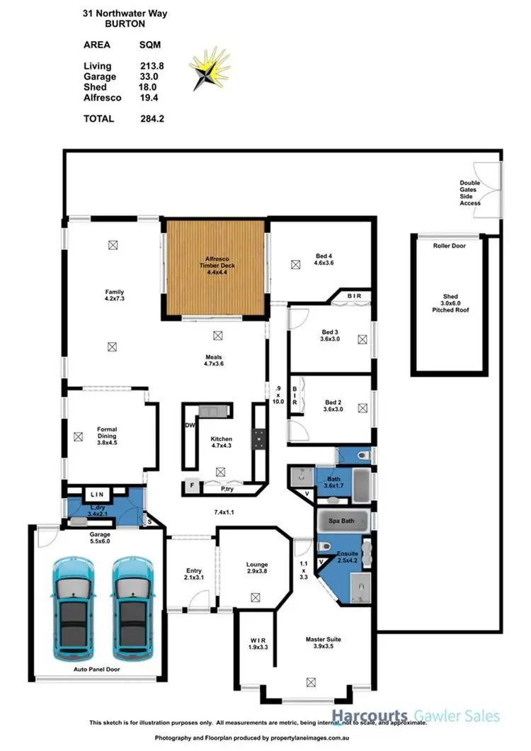 Floorplan of Homely house listing, 31 Northwater Way, Burton SA 5110