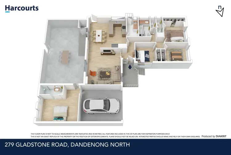 Floorplan of Homely house listing, 279 Gladstone Road, Dandenong North VIC 3175