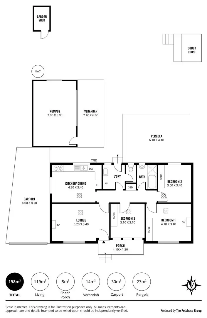 Floorplan of Homely house listing, 14 Jason Street, Christie Downs SA 5164