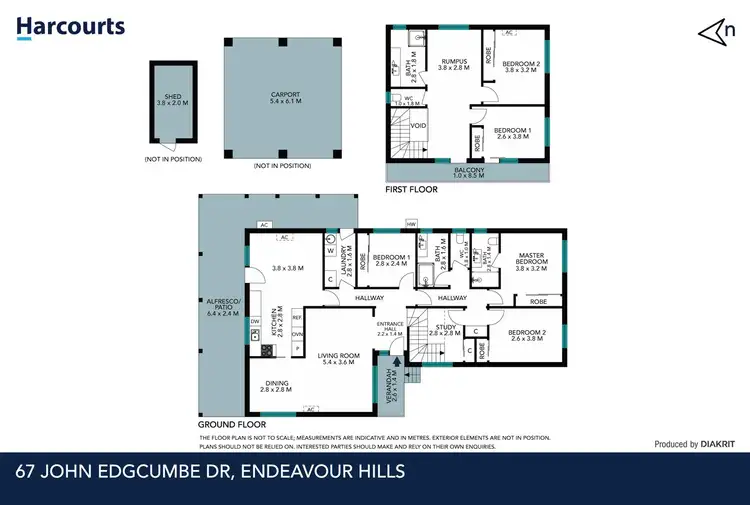 Floorplan of Homely house listing, 67 John Edgcumbe Way, Endeavour Hills VIC 3802