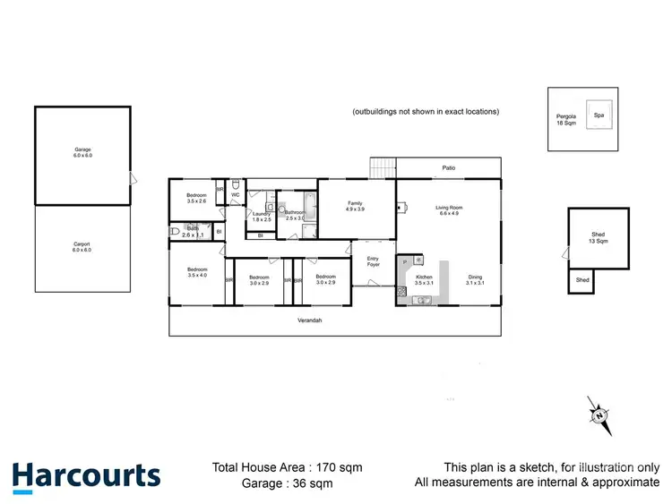 Floorplan of Homely house listing, 621 Delmore Road, Wattle Hill TAS 7172