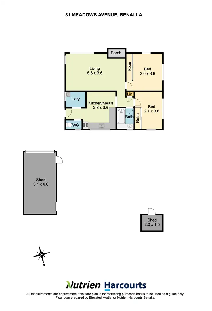 Floorplan of Homely house listing, 31 Meadows Ave, Benalla VIC 3672