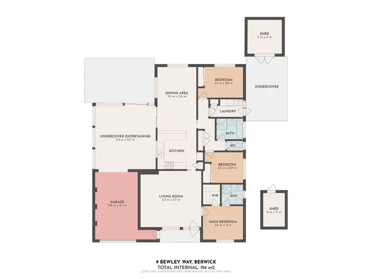Floorplan of Homely house listing, 9 Bewley Way, Berwick VIC 3806