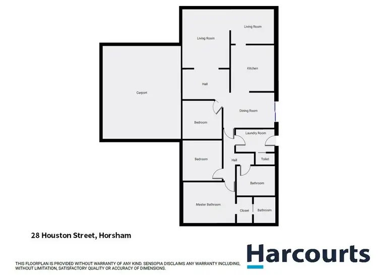 Floorplan of Homely house listing, 28 Houston Street, Horsham VIC 3400