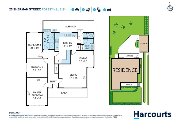 Floorplan of Homely house listing, 25 Sherman Street, Forest Hill VIC 3131