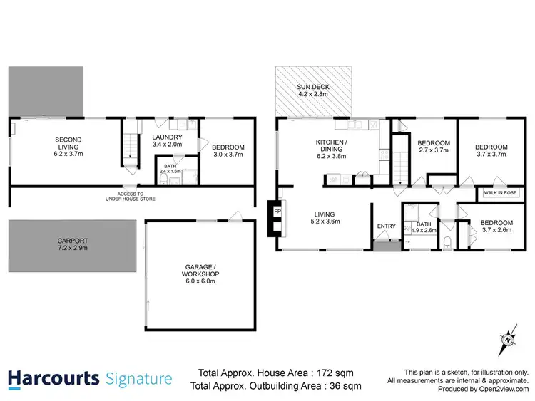 Floorplan of Homely house listing, 581 Shark Point Road, Penna TAS 7171