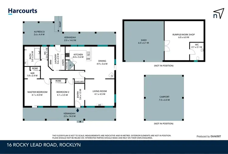 Floorplan of Homely house listing, 16 Rocky Lead Road, Rocklyn VIC 3364