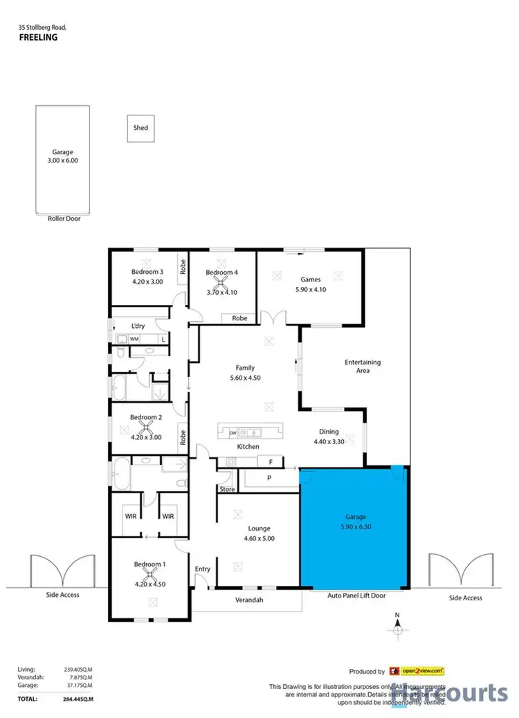 Floorplan of Homely house listing, 35 Stollberg Road, Freeling SA 5372