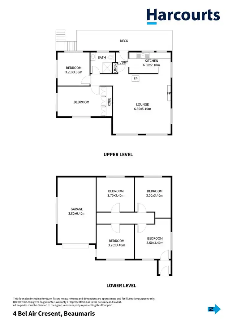 Floorplan of Homely house listing, 4 Bel-air Cresent, Beaumaris TAS 7215